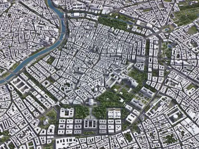Vienna Low-poly 3D model
