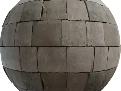 Cracked Limestone Flag Pavers PBR Texture  Texture