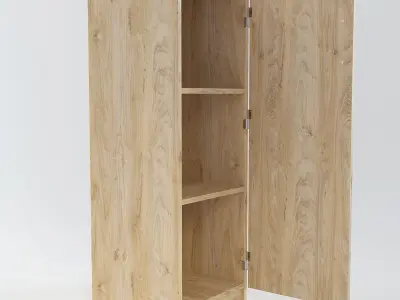 Wooden Cabinet 8 3D model