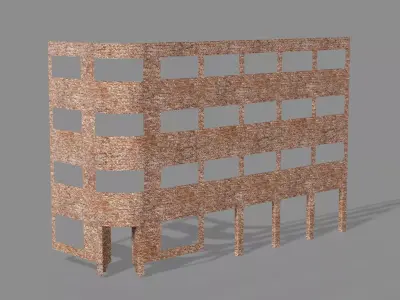 New York Modern City Building V2 3D Model Low-poly 3D model