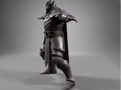 Void Armor Character Dark Sci Fi Cosmetic CGI Model 3D model