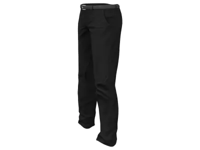 Men Black Casual Slim Pants Low-poly 3D model