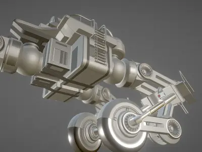 Futuristic Trike High Poly Version 4 3D model