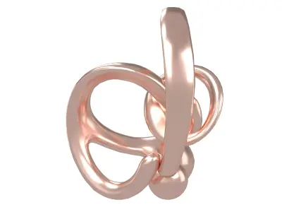 Abstract Ring Shape V5 003 Low-poly 3D model