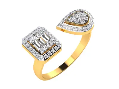  Women Ring Render 3dm STL MTL SLC JCD OBJ FBX Details 3D print model 62