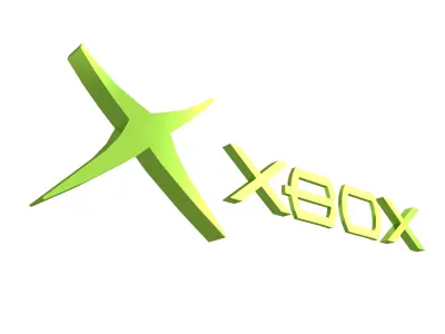 Xbox 2001 Logo v1 003 Free low-poly 3D model