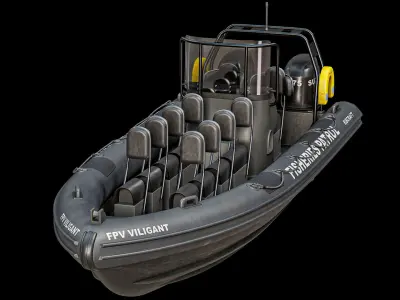  Rigged RHIB Patrol Inflatable Boat PBR 