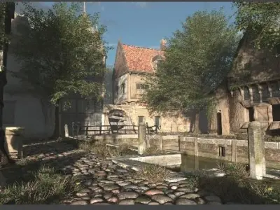 Small Valley  Low-poly 3D model