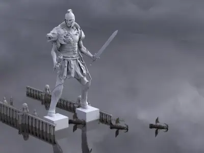 Colossus Of Rhodes 3D model