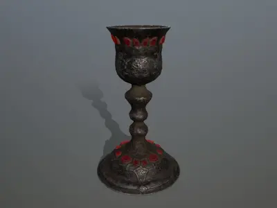 Chalice 7 goblet Low-poly 3D model