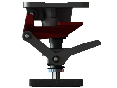 Adjustable Height Floor Lock 3D model