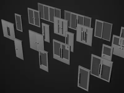 Doors pack 25K01 3D model
