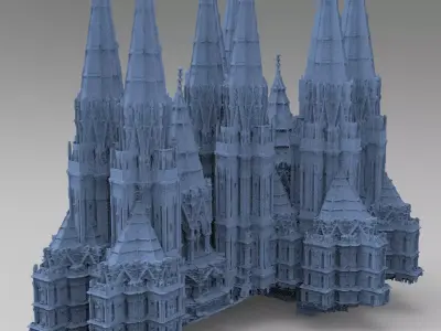Angelic Cathedral High Rise Mass structure 3 3D model