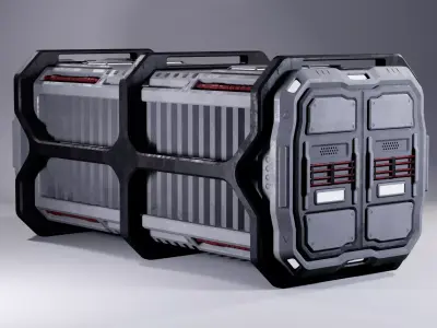 Sci-Fi Cargo Containers 3D model