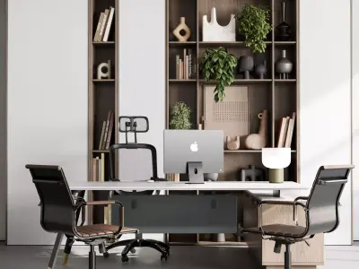 Boss Desk - Office Furniture 47 3D model