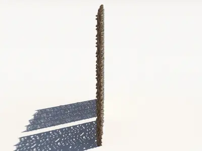 Wicker divider 2 LODs Low-poly 3D model