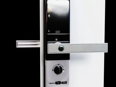 Large Digital Door Lock  3D model YDM 3109A Low-poly 3D mode Low-poly 3D model