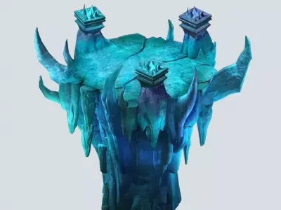 Magic Palace - Mountain - Platform 01 3D model