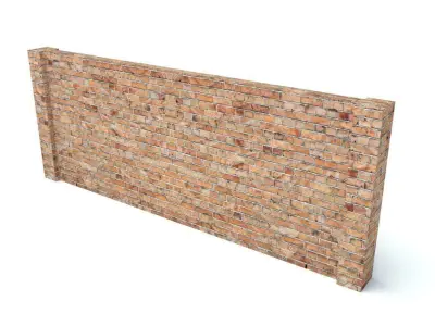 Wall Collection stone Low-poly 3D model