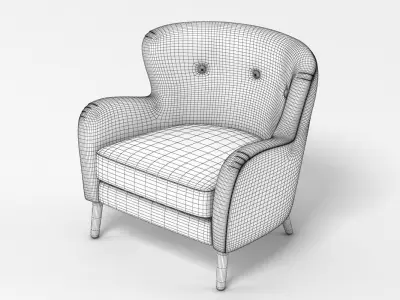 Wilbur Armchair 3D model