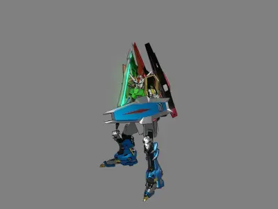 Attacker Gundam 19 3D model
