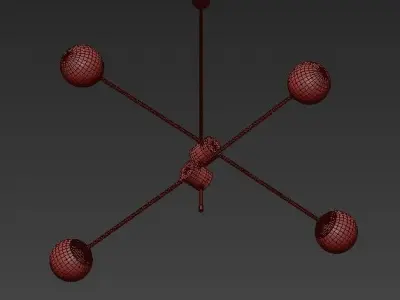 Bullarum Si 4 Chandelier 3D model