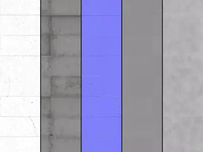 Mrf Concrete Floor Set04 Low-poly 3D model