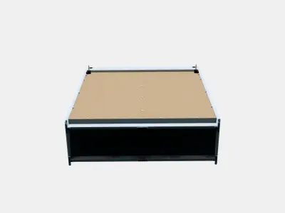 HAUGA Glass Door Cabinet Low-poly 3D model