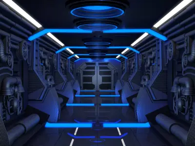 Sci Fi Corridor 3D model