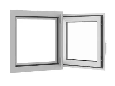 Metal Window 620mm x 600mm 3D model