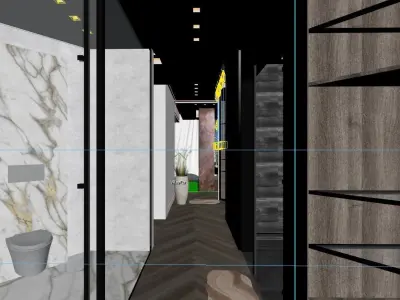 INTERIOR 1 bathroom 3D model