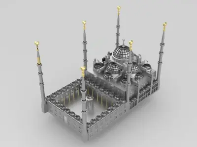 Sultanahmet Mosque 3D model 3D print model