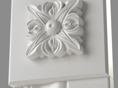 Rosette Decor - 3d model 3D model