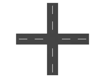 6 Types of Road Free 3D model