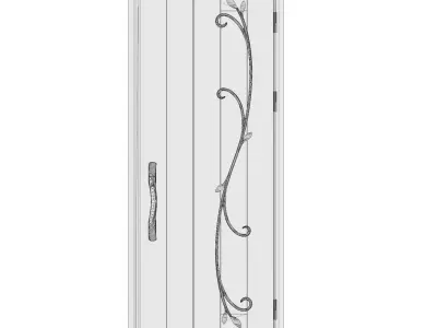 YKK AP Venato D30 N11T Japanese Entrance Door 3D model