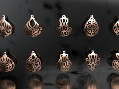 Pendants frames Pack light models 3D print model
