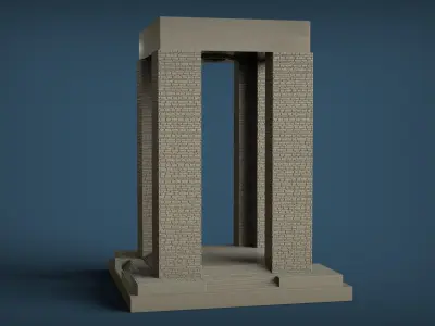 Canakkale Martyrs Memorial 3D print model