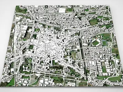 Cityscape Pistoia Tuscany Italy 3D model