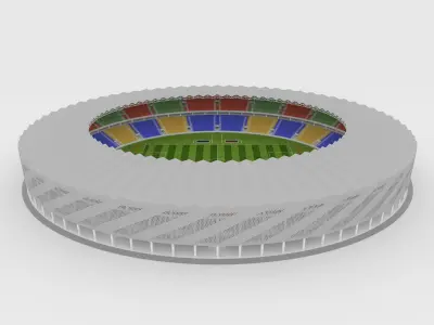Soccer Stadium 02 3D model