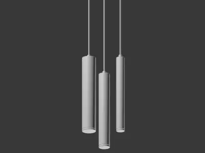 Cylindrical Led Pendant 3D model