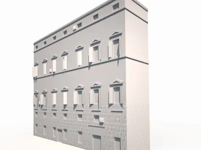 Apartment House 179 Low Poly Low-poly 3D model