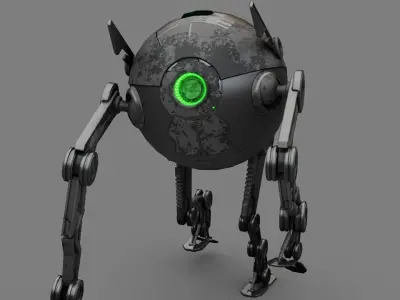 Mosquito DROID   rigged character 3D model