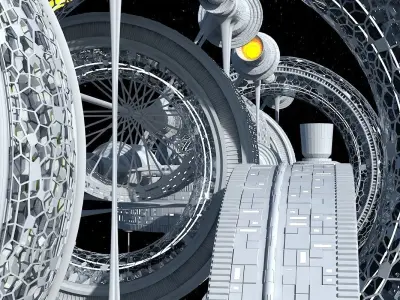 Space Colony 3D model