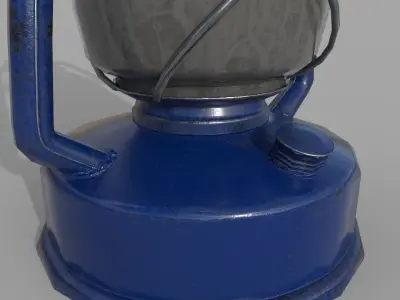 Oil Lamp Free low-poly 3D model