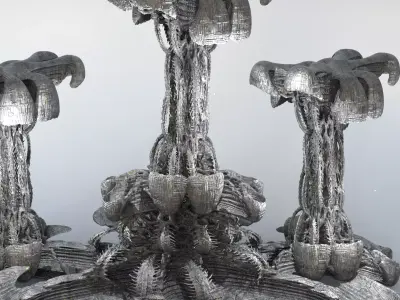 Xeno Inspired Spines 2 versions  3D model