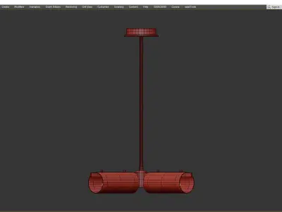 Mitzi Ariel Chandelier Low-poly 3D model