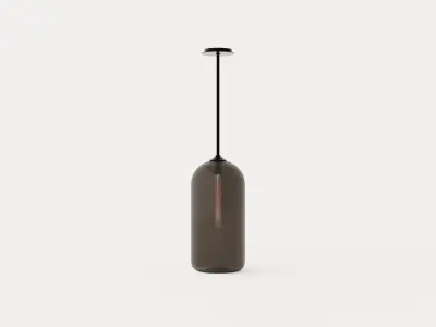 District Pendant lamp - Satin Black Low-poly 3D model
