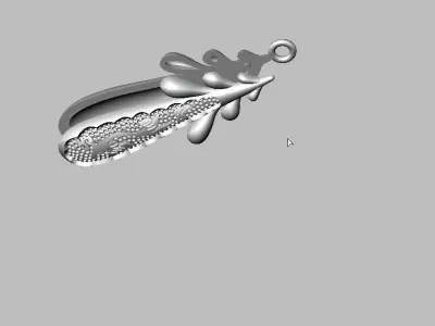 DROP GOLD PENDANT 3D print model