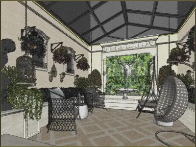Garden  3D model