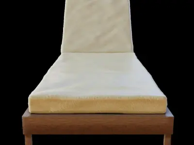 Pool Chaise Loung Chair Low-poly 3D model